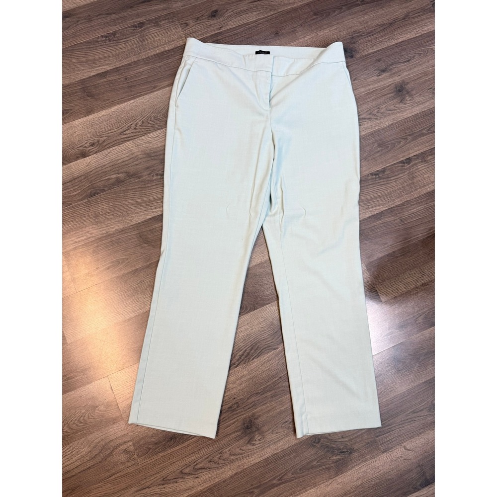 Ann Taylor Factory Mint Green Straight Leg Dress Pants Trousers Size 10
